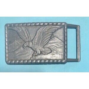 Vintage Silver-tone Eagle Belt Buckle -2" x 3"